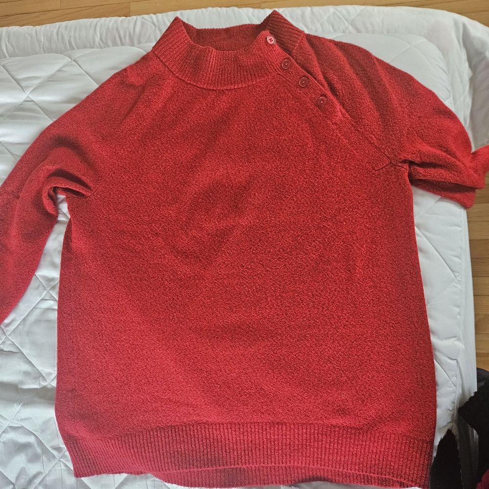 Talbots Vibrant Red Turtleneck Sweater